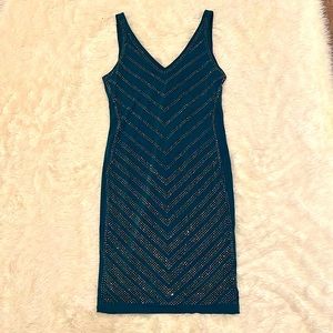 Green Rhinestone Dress